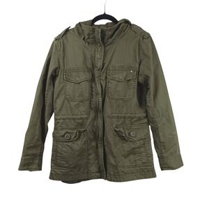 American Eagle Outfitter Olive Hooded Utility Jacket Womens S ASO Bella Swan Alt